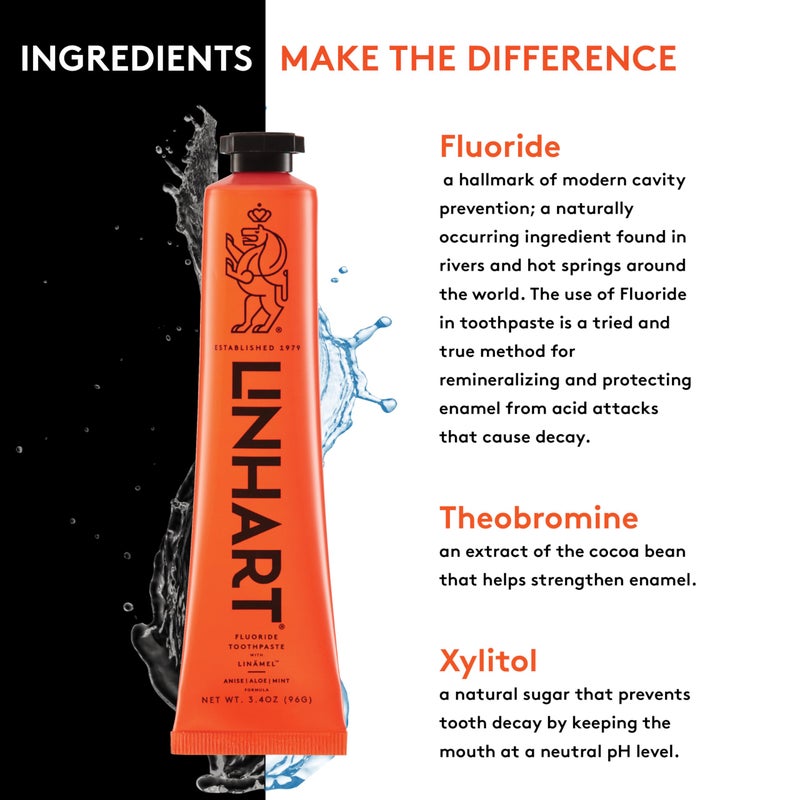 LINHART Whitening Toothpaste â€“ Teeth Whitening, Enamel Strengthening Toothpaste with Mint Flavor (2 Pack) - Image 2